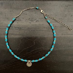 Beaded coin choker